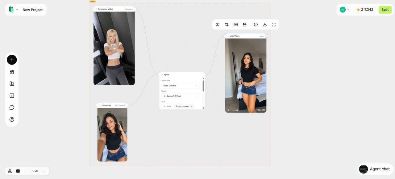 Canvas Node Flow builder