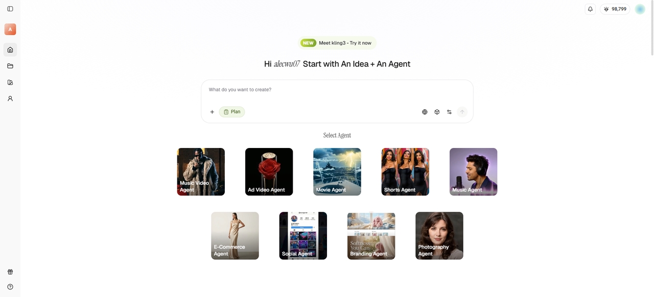Select your video aspect ratio and AI model