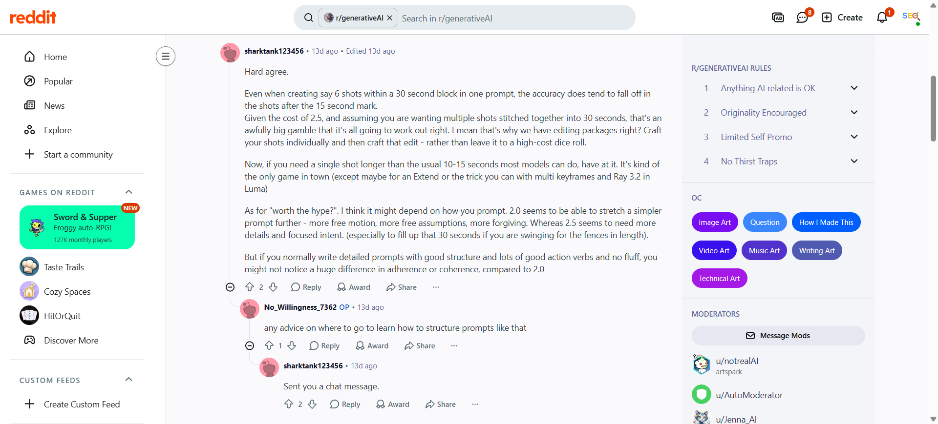 Reseñas negativas sobre Seedance 2.5 de usuarios de Reddit