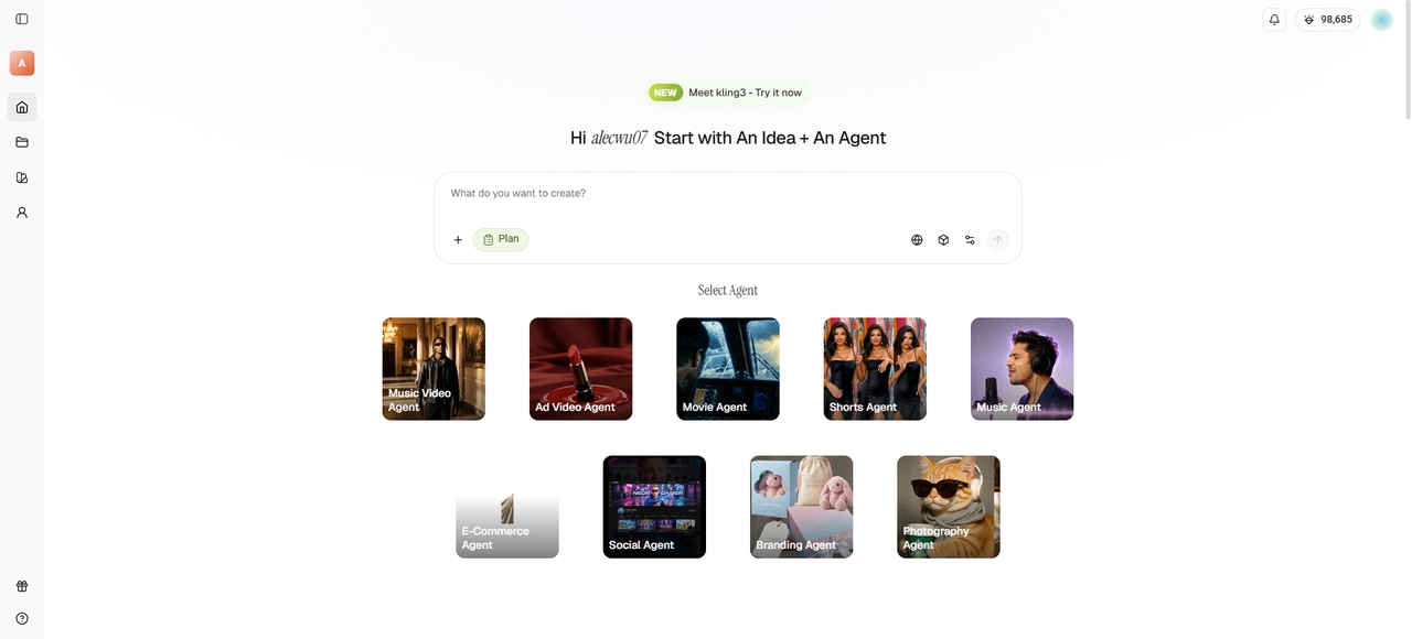 Select your video aspect ratio and AI model