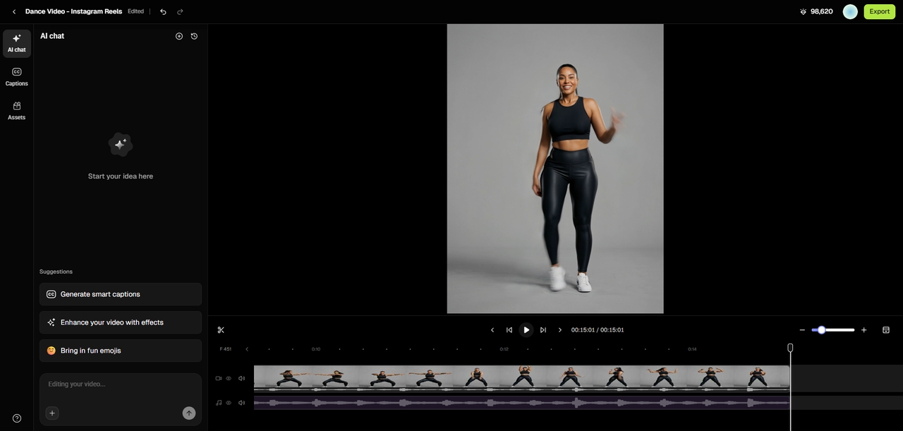 Edit, finalize, and export your video