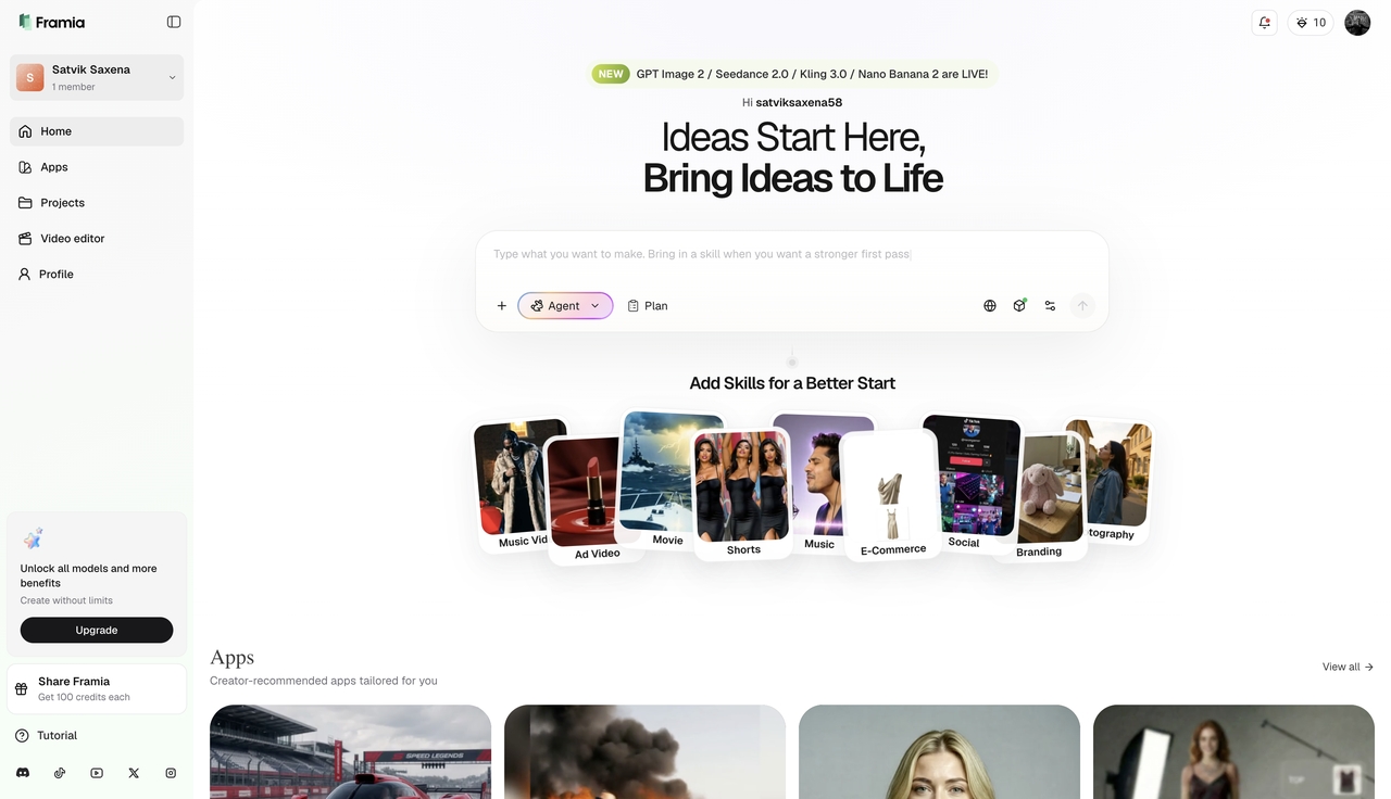 Cómo dar vida a tus ideas para cortometrajes con Framia Pro