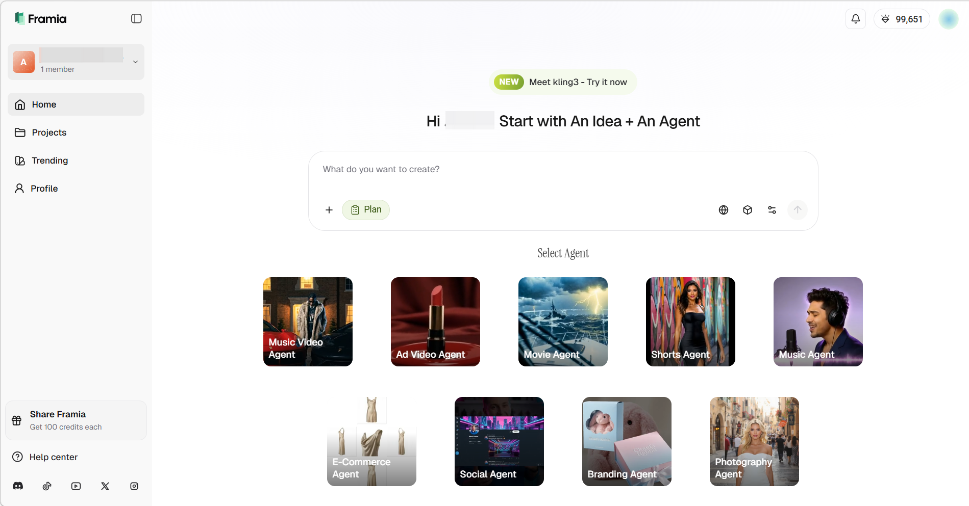 Framia Pro interface