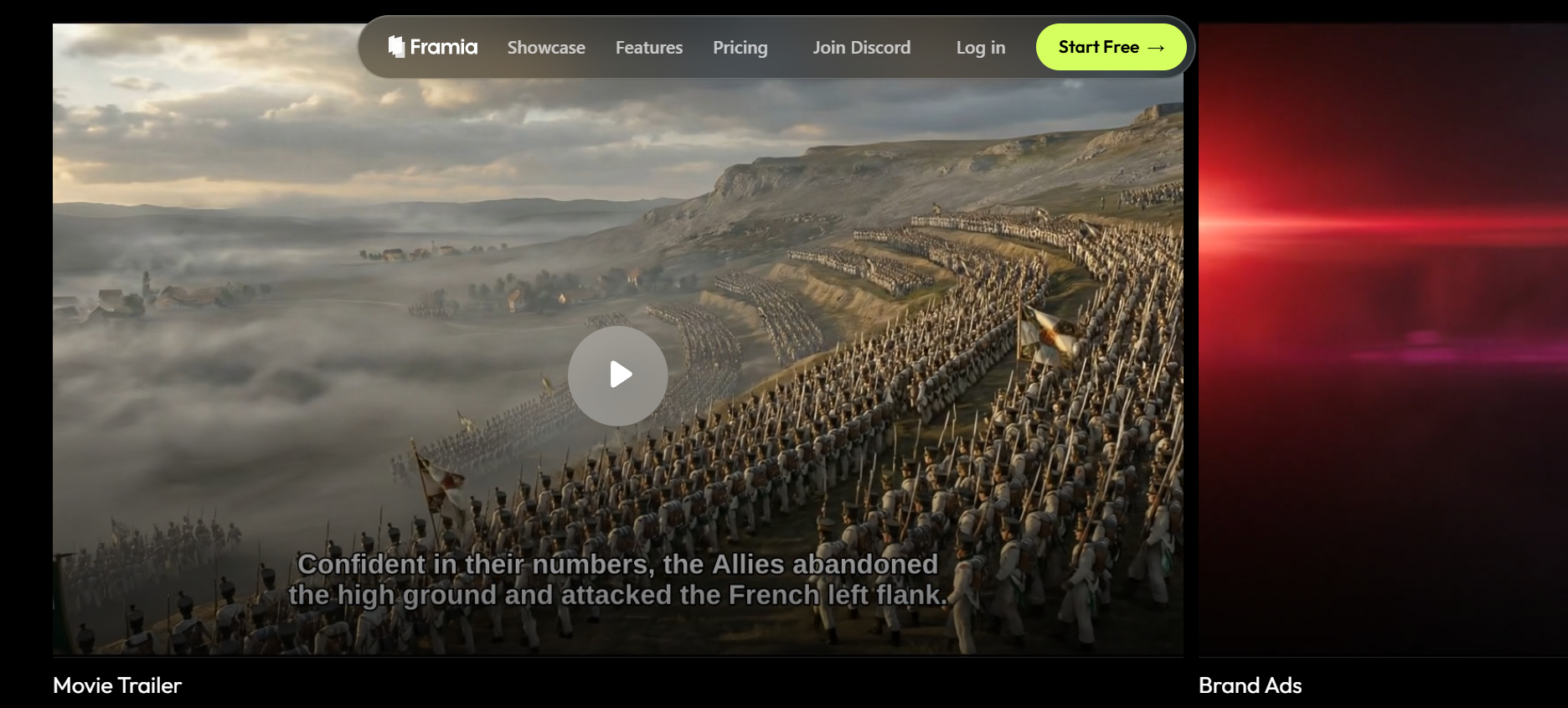 Framia Pro homepage