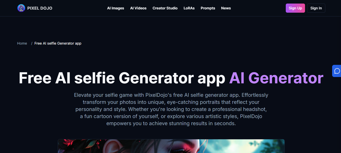 PixelDojo para incorporarte en un generador de imágenes de IA