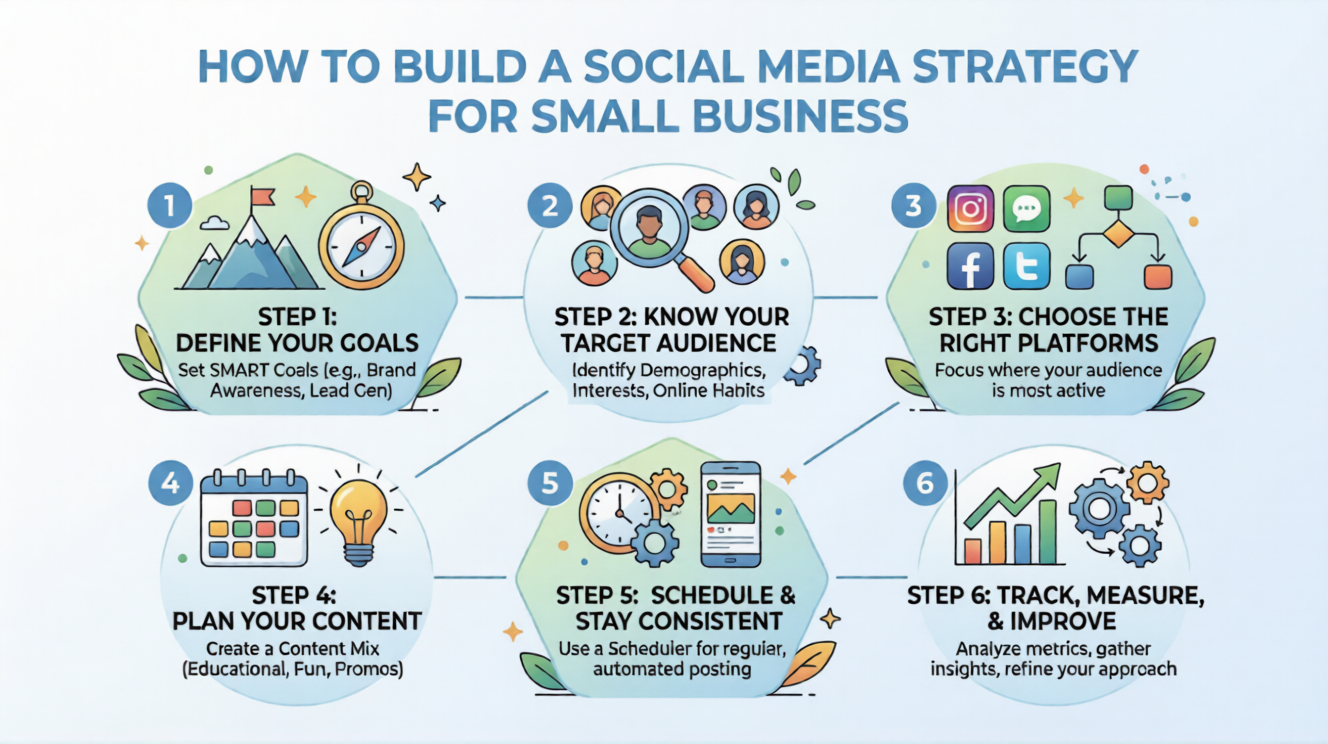 Cómo crear una estrategia de redes sociales para pequeñas empresas