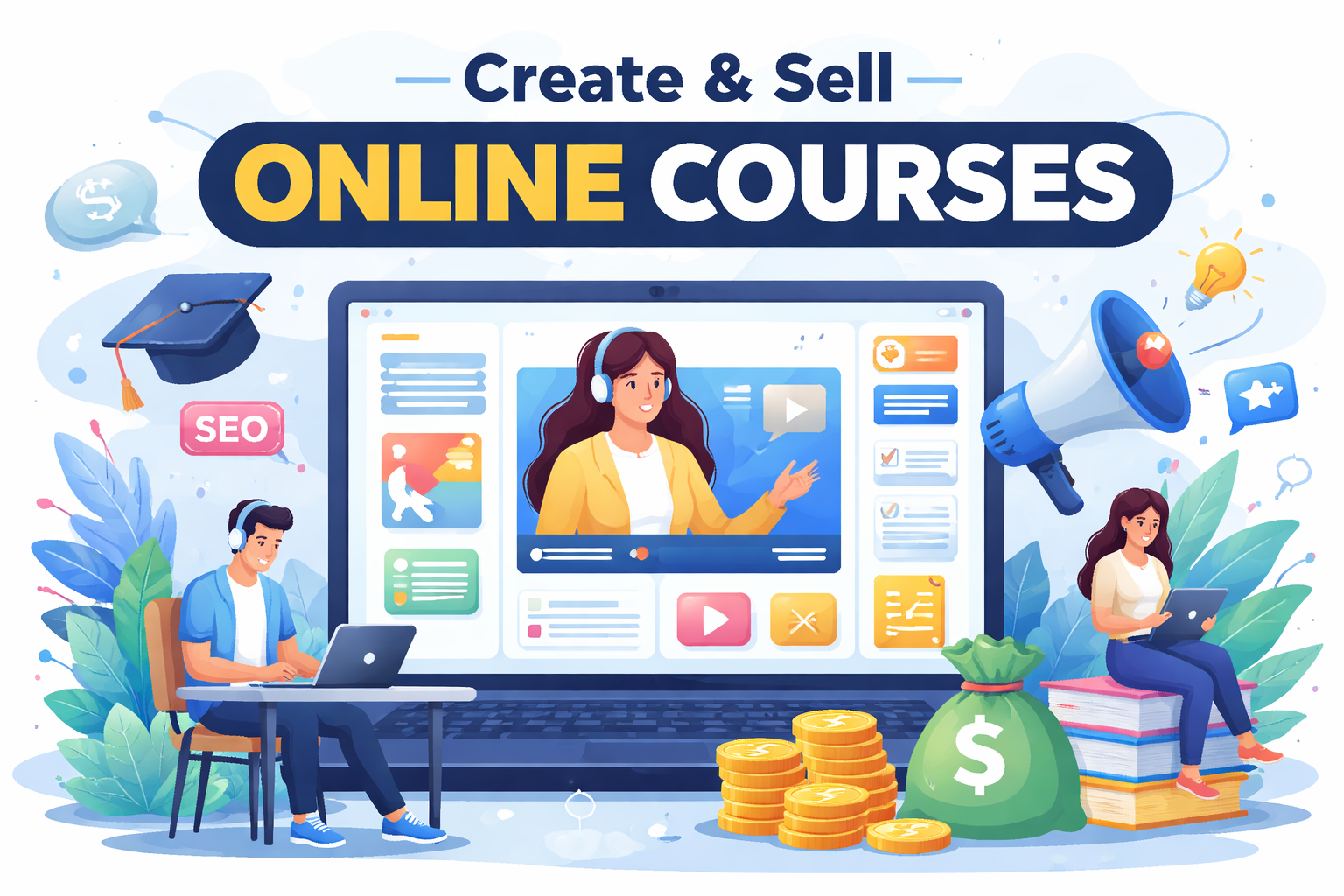 Crear y vender cursos en línea