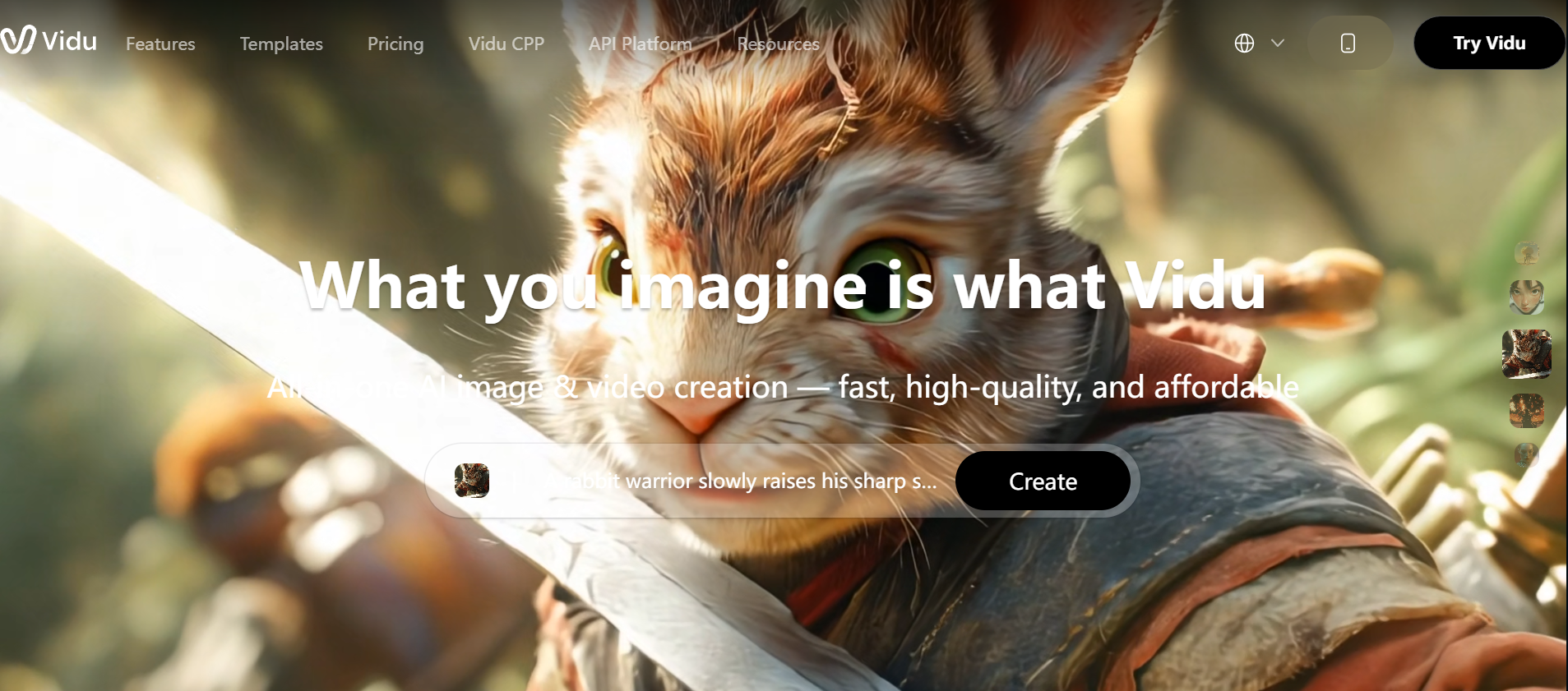 Vidu AI — Best for versatile multi-style video creation