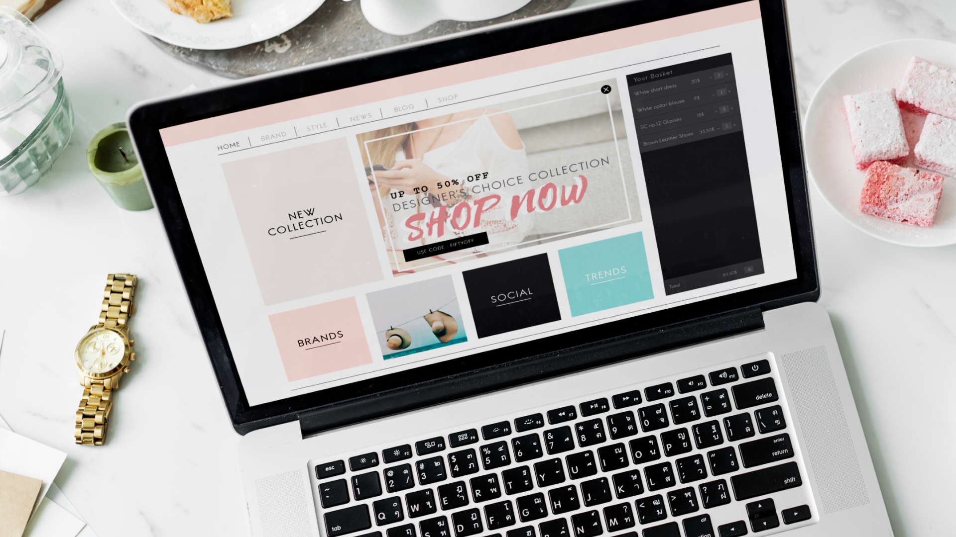 Website and digital interfaces
