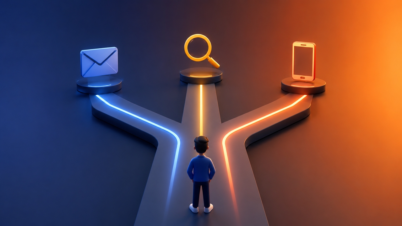 Select the right multiple marketing channels