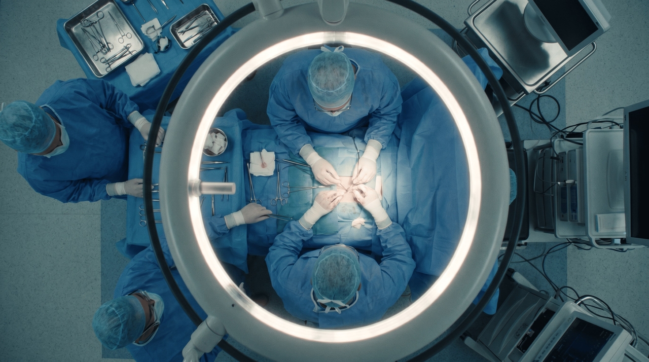 Overhead shot