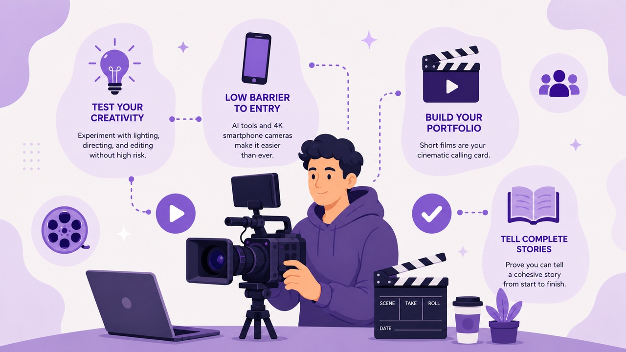 Por qué deberías hacer un cortometraje