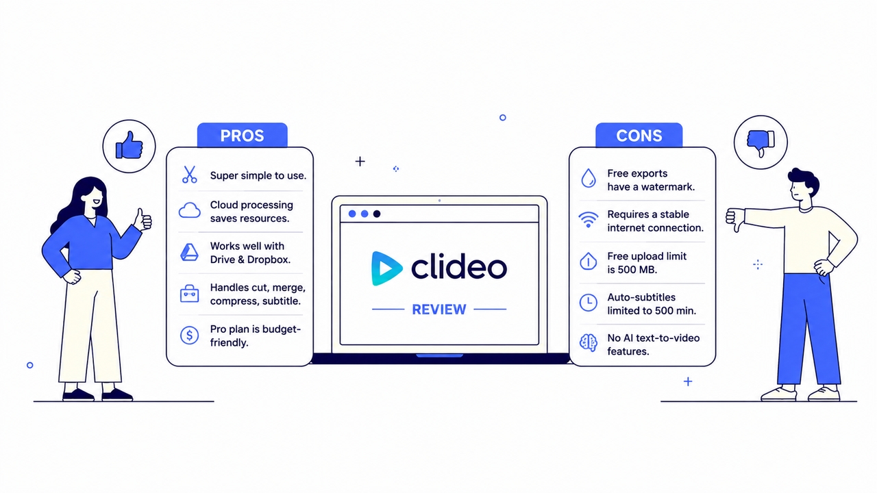 Clideo review: Pros and cons
