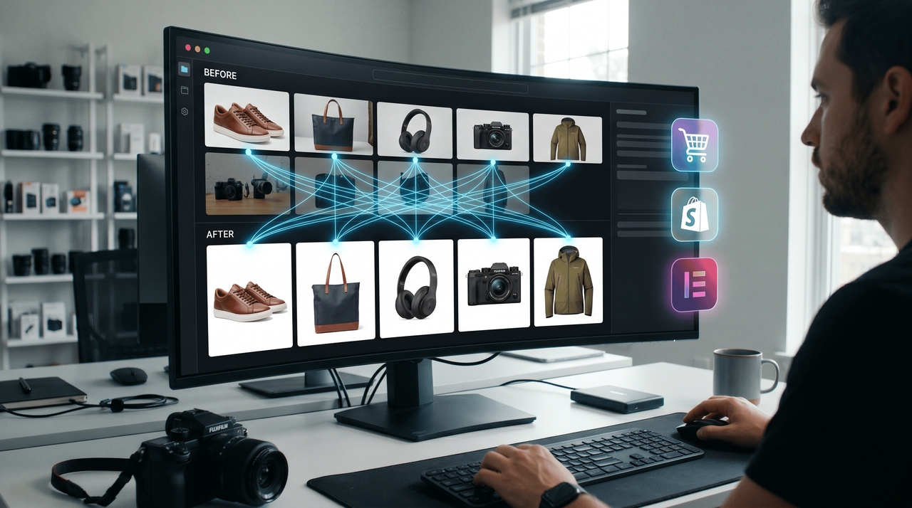 La mejor IA para la edición de fotos por lotes en comercio electrónico