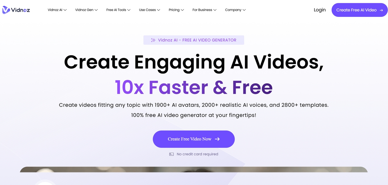 Vidnoz AI: Best budget-friendly tool