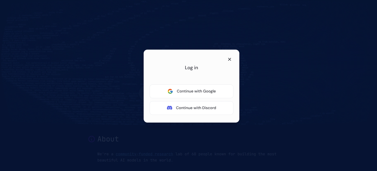 Log in to account