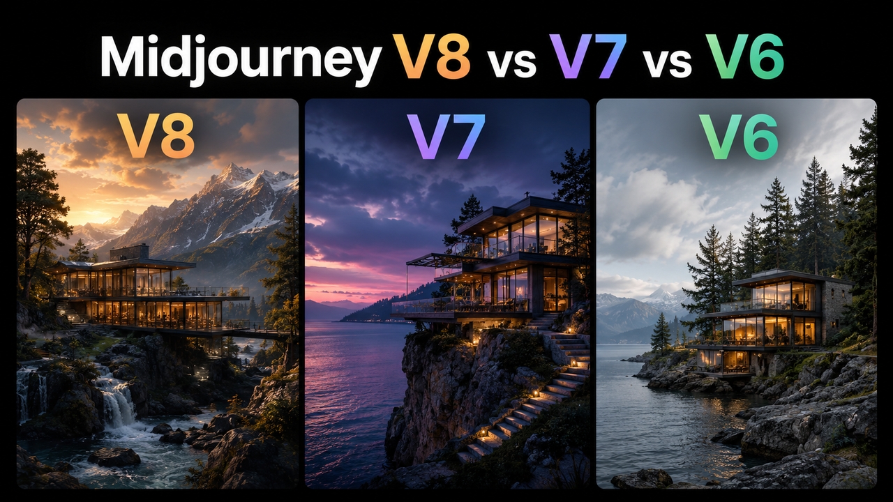 Midjourney V8 vs previous versions