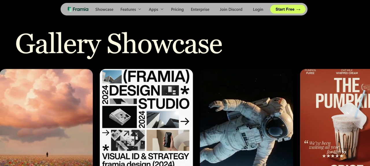 Framia Pro homepage