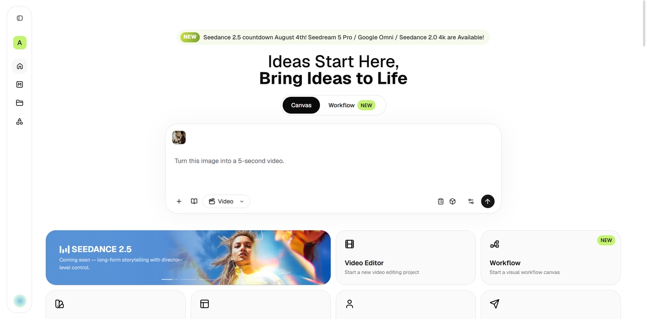 Upload image and enter prompt
