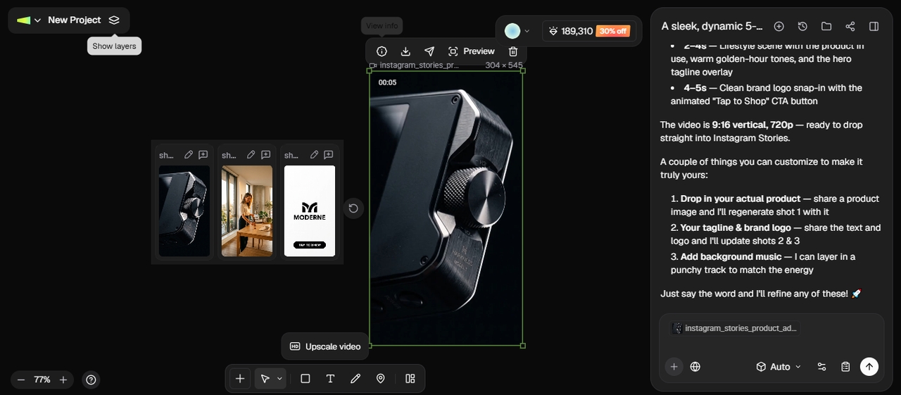 Generate, edit, and export