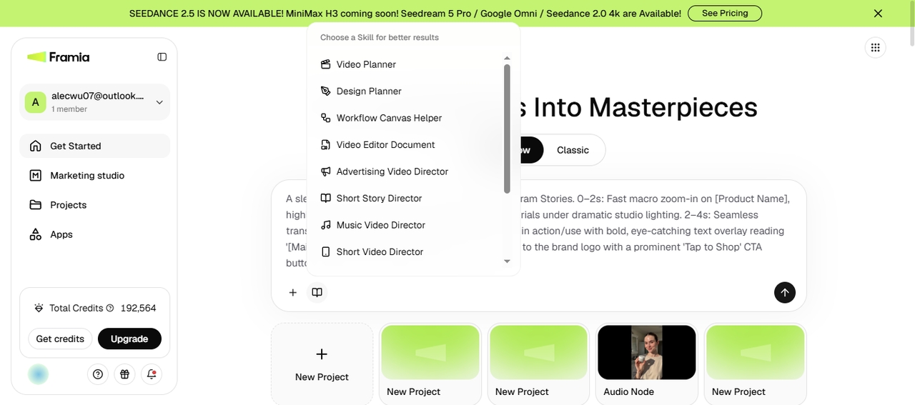 Create a video workflow